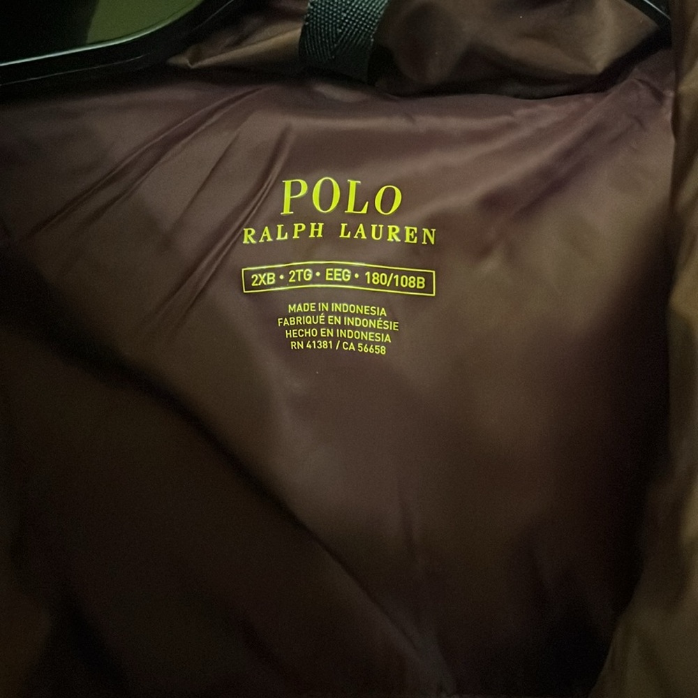 Big & tall mens polo puffer vest - Picture 2 of 3